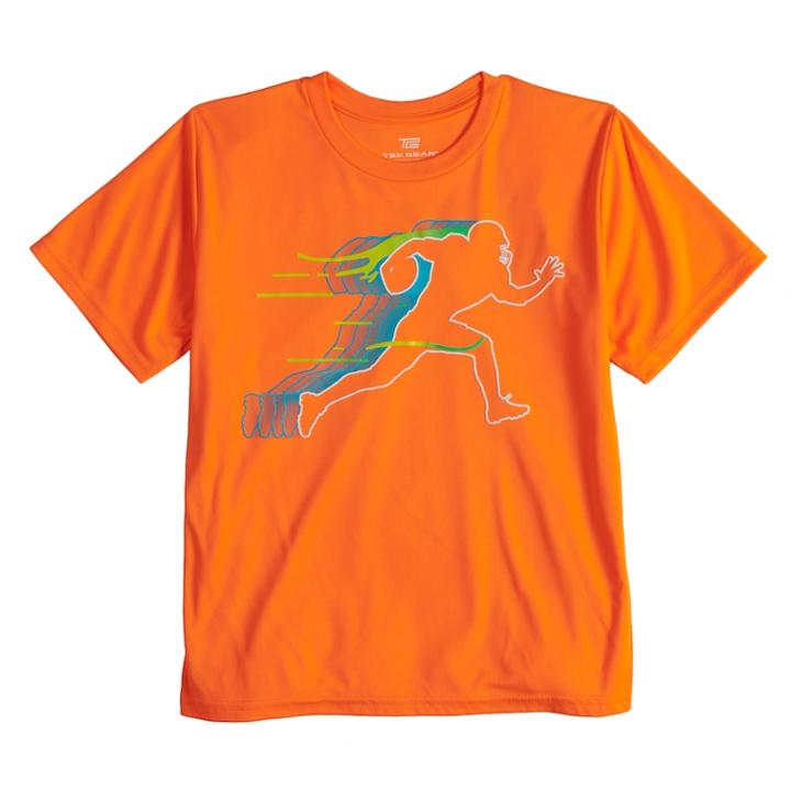 Boys 8-20 Tek Gear&reg; Football Player Tee, Size: Xl, Drk Orange