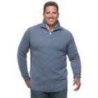 Big & Tall Haggar Marled Stretch Fleece Quarter-zip Pullover, Men's, Size: Xxl Tall, Brt Purple