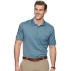 Big & Tall Van Heusen Flex Classic-fit Jacquard Striped Polo, Men's, Size: 2xb, Light Blue