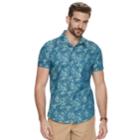Men's Marc Anthony Slim-fit Resort Button-down Shirt, Size: Xl, Med Blue