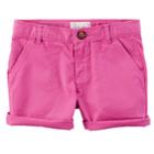 Girls 4-8 Carter's Roll Cuff Shorts, Size: 5, Purple
