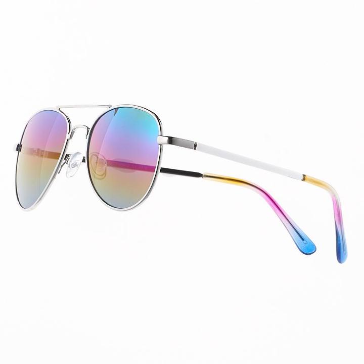 Girls So&reg; Aviator Sunglasses, Girl's, Natural