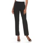 Petite Croft & Barrow&reg; Polished Pull-on Pants, Women's, Size: 16 Petite, Black