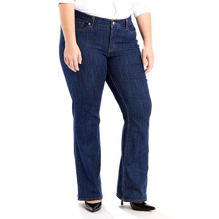 Plus Size Levi's&reg; 415 Relaxed Fit Bootcut Jeans, Women's, Size: 18 - Regular, Dark Blue