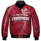 Men's Franchise Club Alabama Crimson Tide 17-time National Champions Sublimated Jacket, Size: Large, Red
