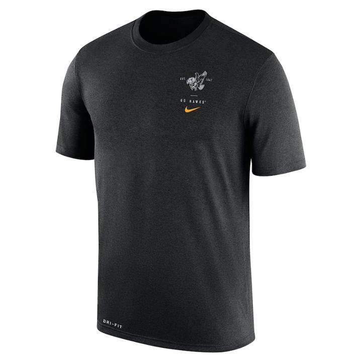 Men's Nike Iowa Hawkeyes Vault Tee, Size: Small, Black