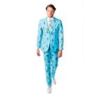 Men's Opposuits Slim-fit Tulips From Amsterdam Suit & Tie Set, Size: 40 - Regular, Brt Blue