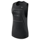Women's Nike Alabama Crimson Tide Dri-fit Muscle Tank Top, Size: Large, Black