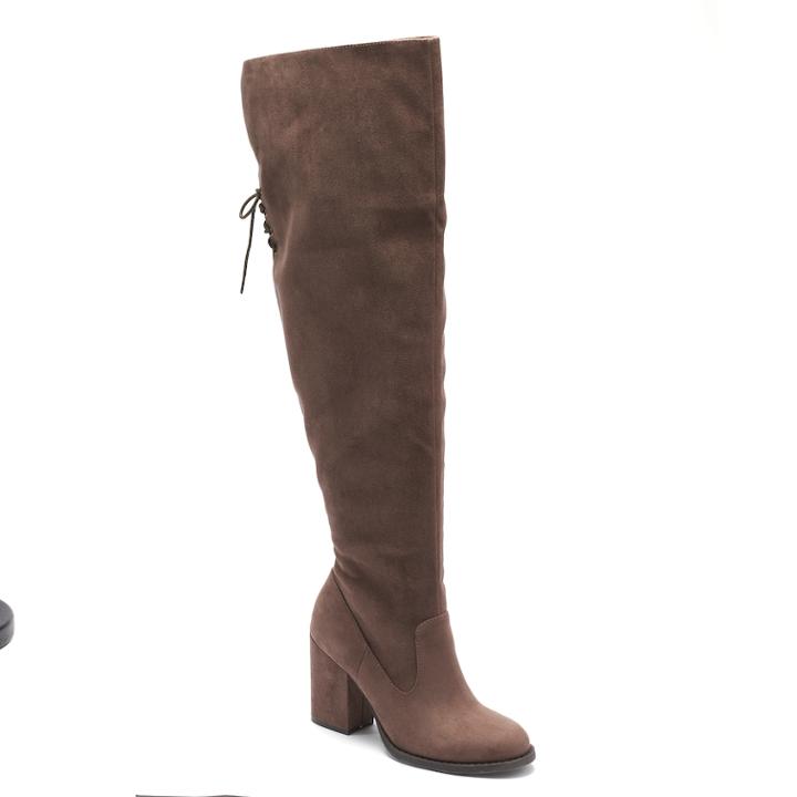 So&reg; Jetset Women's Over The Knee Boots, Size: Medium (8), Med Grey