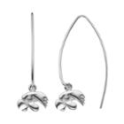 Dayna U Iowa Hawkeyes Sterling Silver Hook Earrings, Women's, Grey