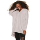 Juniors' Miss Chievous V-neck Long Sleeve Tunic, Teens, Size: Medium, Lt Purple