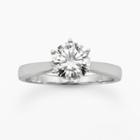 Forever Brilliant Round-cut Lab-created Moissanite Engagement Ring In 14k White Gold (1 1/2 Ct. T.w.), Men's, Size: 7