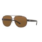 Armani Exchange Ax2019s 60mm Pilot Polarized Sunglasses, Women's, Dark Brown