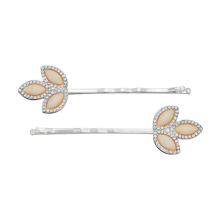 Lc Lauren Conrad Marquise Cluster Bobby Pin Set, Women's, White