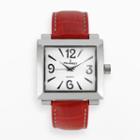 Peugeot Women's Leather Watch - 706rd, Red