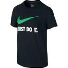 Boys 8-20 Nike Just Do It Swoosh Graphic Tee, Boy's, Size: Small, Grey (charcoal)