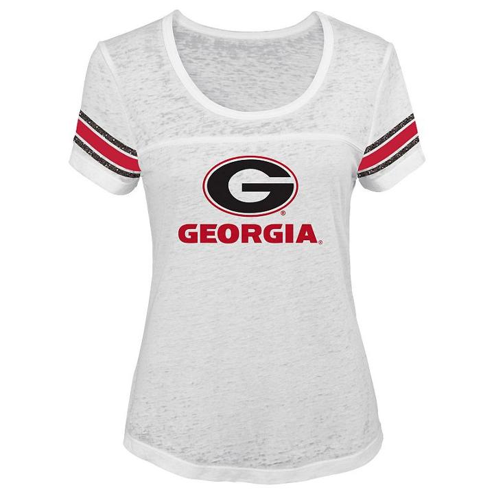 Juniors' Georgia Bulldogs White Out Tee, Women's, Size: Large