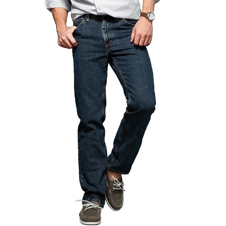 Men's Lee Regular Fit Straight Leg Jeans, Size: 42x36, Blue