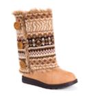 Muk Luks Andrea Women's Reversible Boots, Size: 7, Beig/green (beig/khaki)
