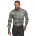 Men's Haggar&reg; Weekender Classic-fit Button-down Shirt, Size: Small, Green Oth