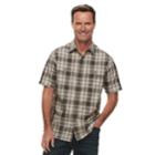 Men's Croft & Barrow&reg; Classic-fit Quick-dry Outdoor Button-down Shirt, Size: Xl, Med Grey