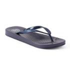 So&reg; Women's Glitter Flip-flops, Size: Large, Blue (navy)