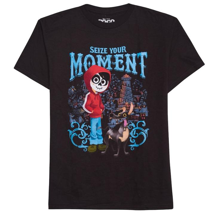 Disney/pixar Coco Boys 8-20 Seize Your Moment Graphic Tee, Size: Xl, Black