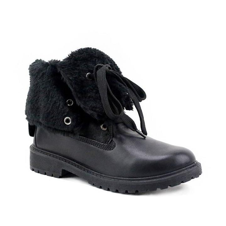 Olivia Miller Briarwood Women's Combat Boots, Girl's, Size: 6, Black