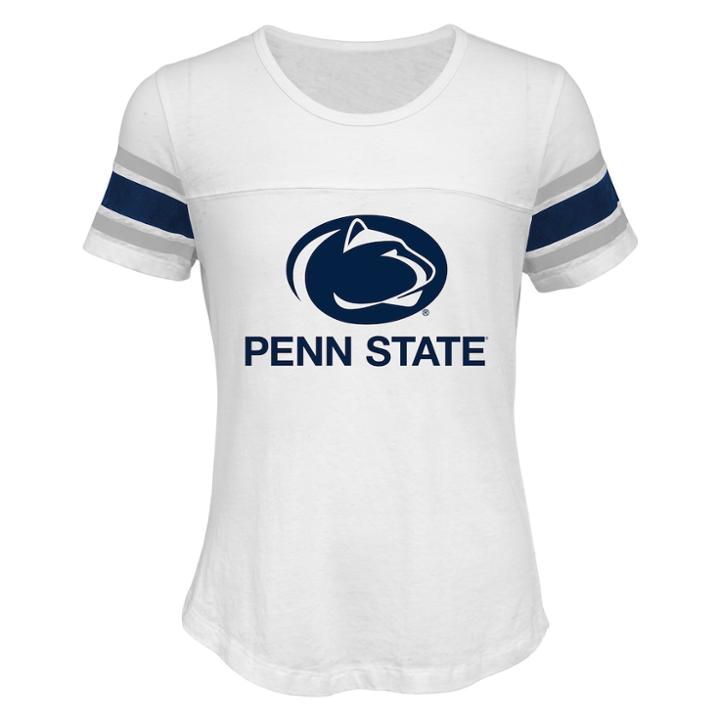 Girls 7-16 Penn State Nittany Lions Team Pride Burnout Tee, Size: S 7-8, White