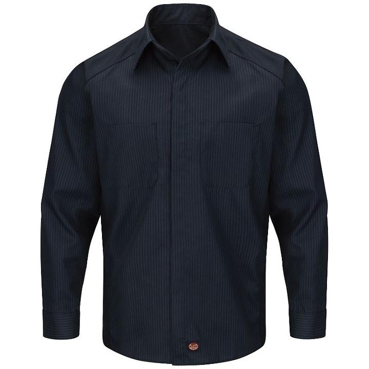 Men's Red Kap Classic-fit Striped Button-down Shirt, Size: Large, Multicolor