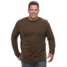 Big & Tall Croft & Barrow&reg; Classic-fit Stretch Performance Crewneck Tee, Men's, Size: Xl Tall, Dark Brown