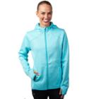 Women's Jockey Sport Summit Hooded Fleece Jacket, Size: Small, Blue Other