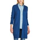 Women's Chaps Open-front Long Sleeve Cardigan, Size: Xs, Blue