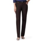 Women's Lee Relaxed Fit Straight Leg Jeans, Size: 12 T/l, Dark Brown