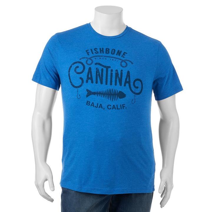 Big & Tall Sonoma Goods For Life&trade; Fishbone Cantina Tee, Men's, Size: L Tall, Blue Other