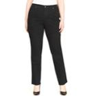 Plus Size Gloria Vanderbilt Straight Leg Midrise Jeans, Women's, Size: 24 W, Grey (charcoal)