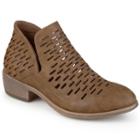 Journee Collection Aries Women's Ankle Boots, Girl's, Size: Medium (6.5), Brown