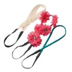 Girls 4-16 3-pk. Headwraps, Dark Red