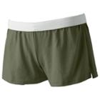 Juniors' Soffe Vented Fold-over Shorts, Girl's, Size: Large, Dark Green
