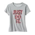 Girls 7-16 Nike Dri-fit Just Do It Stripe Tee, Girl's, Size: Large, Grey Other