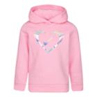 Girls 4-6x Nike Iridescent Heart Graphic Logo Hoodie, Size: 5, Light Pink
