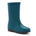 Itasca Puddle Hopper Kids' Waterproof Rain Boots, Girl's, Size: 11, Turquoise/blue (turq/aqua)