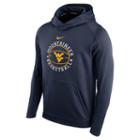 Men's Nike West Virginia Mountaineers Therma-fit Circuit Hoodie, Size: Xl, Blue (navy)