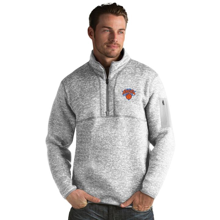 Men's Antigua New York Knicks Fortune Pullover, Size: Xxl, Grey Other