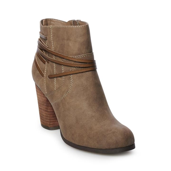 Madden Nyc Danaee Women's High Heel Ankle Boots, Size: Medium (8.5), Grey (stone)