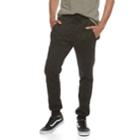Men's Hollywood Jeans Sweater-knit Jogger Pants, Size: Xl, Black
