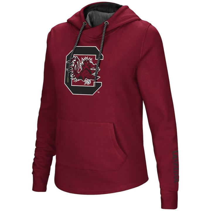 Women's South Carolina Gamecocks Crossover Hoodie, Size: Xl, Med Red