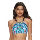 Women's Apt. 9&reg; Printed Halter Bikini Top, Size: Small, Ovrfl Oth