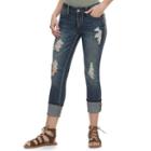 Juniors' Hydraulic Bailey Ripped Ankle Jeans, Teens, Size: 11, Blue