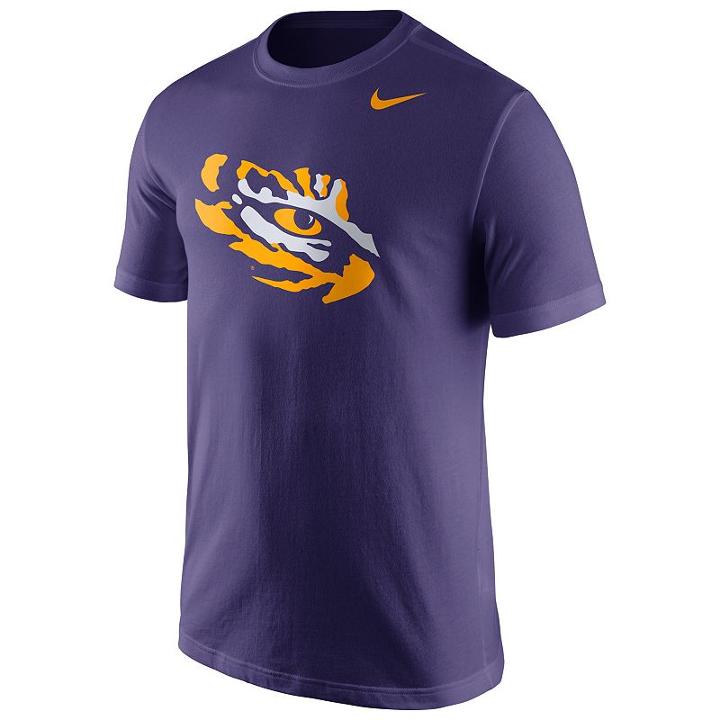 Men's Nike Lsu Tigers Logo Tee, Size: Xl, Purple